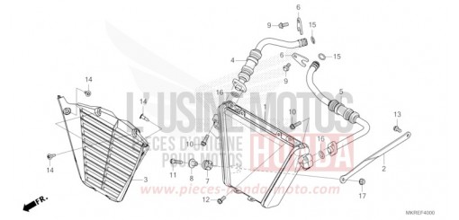 REFROIDISSEUR D'HUILE CBR1000SPR de 2024